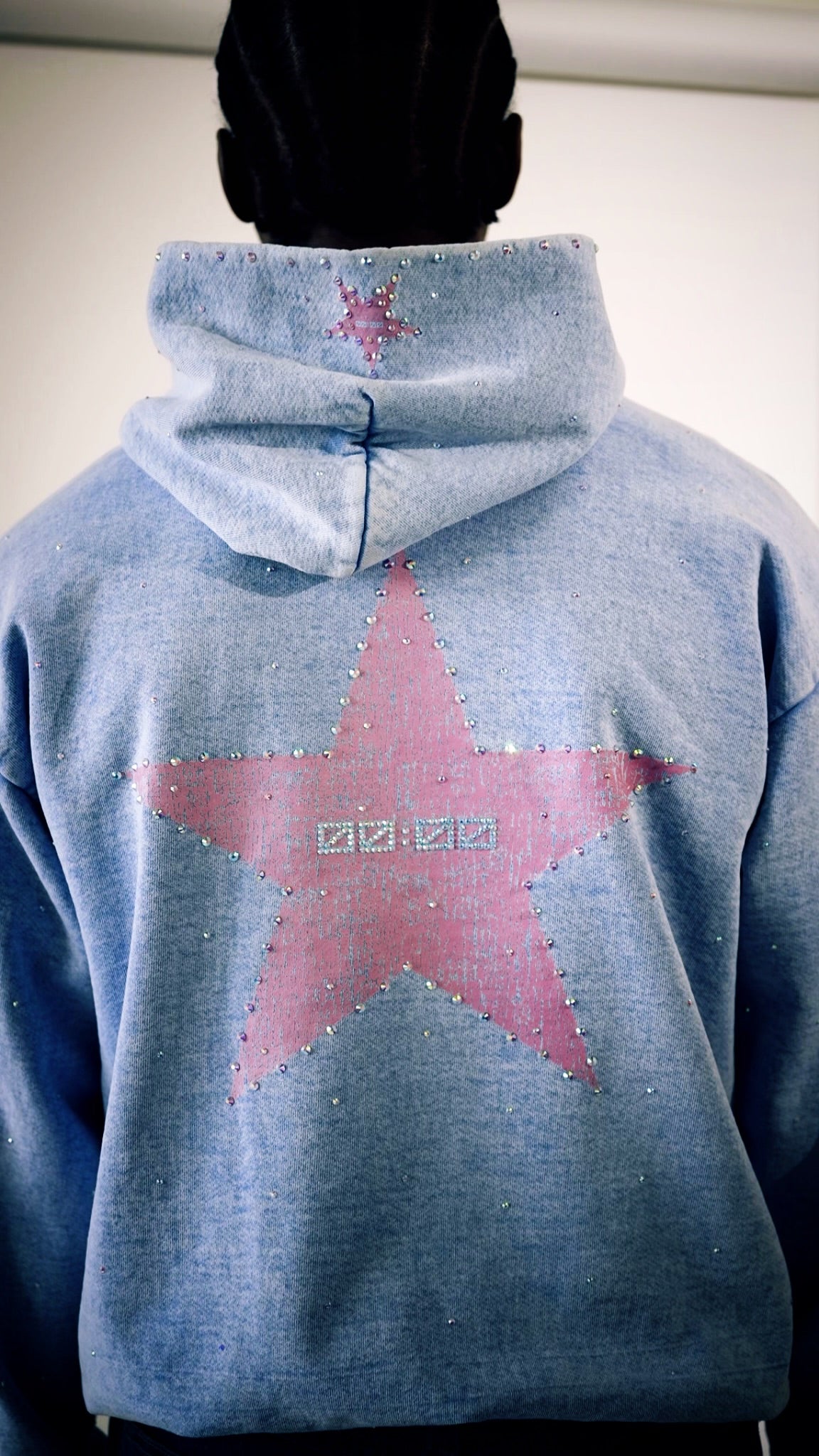 SH00:00TING STARZ RHINESTONE HOODIE