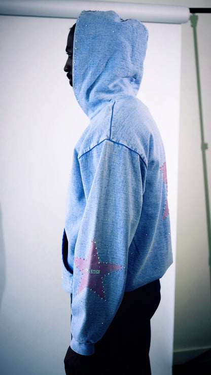 SH00:00TING STARZ RHINESTONE HOODIE